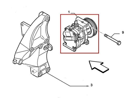 Kompresor klimatizácie orig.