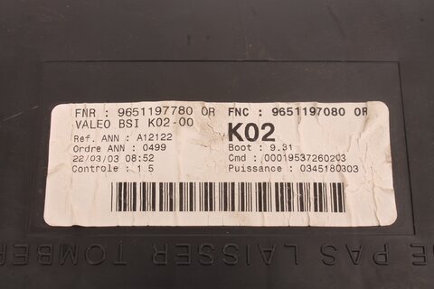 Jednotka BSI K02-00 9651197080