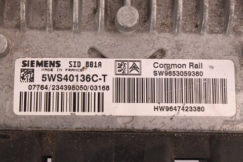 Riadiaca jednotka motora SW9653059380