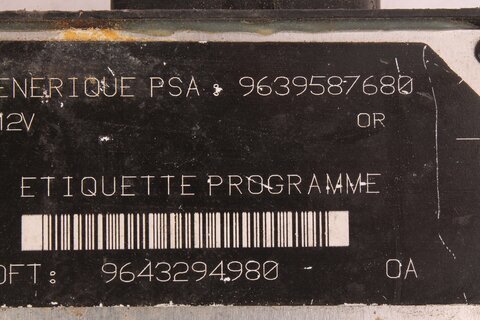 Riadiaca jednotka motora 9639587680