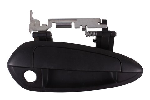 Kľučka predných dverí vonkajšie pravá P nelakovaná so zámkom