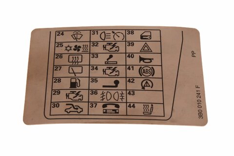 Štítok poistiek - 3B0010241F