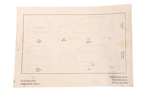 Technické údaje FABIA CZ