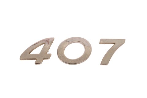 Nápis 407 zadný