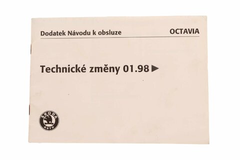 Dodatok návodu na obsluhu Octavia I S6356100915