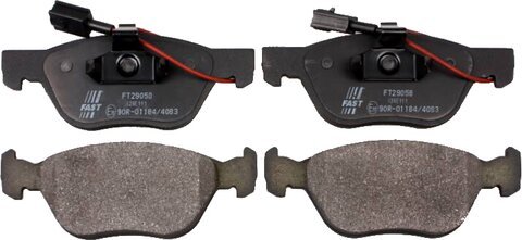 Predné brzdové doštičky