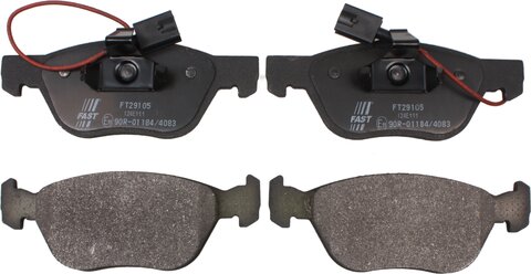 Predné brzdové doštičky