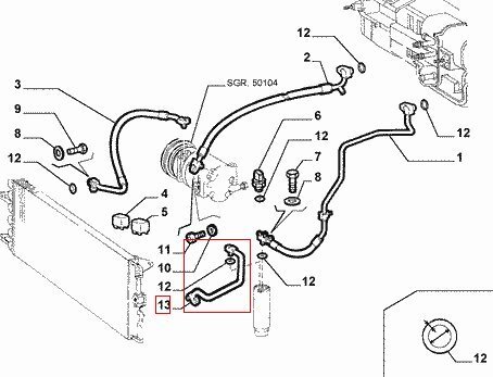 Rúrka klimatizácia orig.
