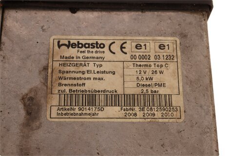 WEBASTO spaľovacia komora 7L6815071G