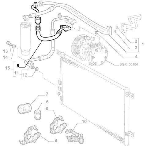 Hadice klimatizace - 60664645