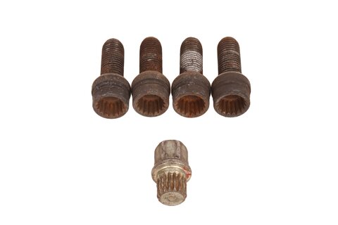 Bezpečnostné skrutky kolesa M14x1, 5x27 sada