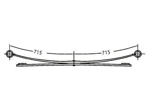 Listová pružina dvojlistá