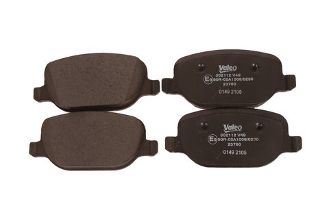 Zadné brzdové doštičky