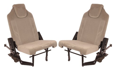 Tretí rad sedačiek a príslušenstva - béžová