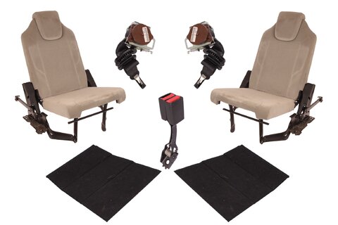 Tretí rad sedačiek a príslušenstva - béžová