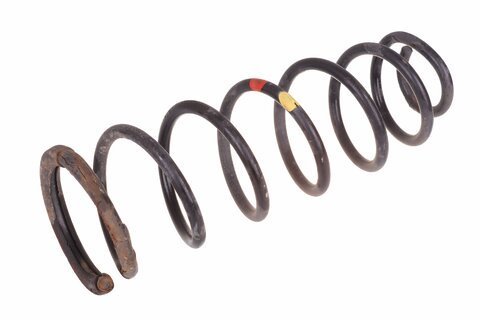 Pružina tlmiča zadná (označenie: červená - žltá)