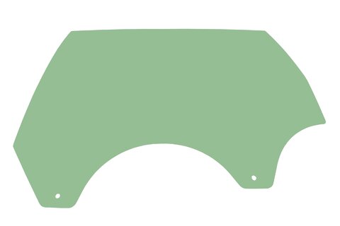 Sklo bočné zadné ľavé zelené 6M21-U25713-AD