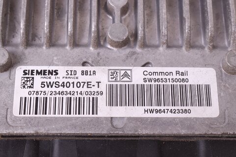 Riadiaca jednotka motora SW9653150080