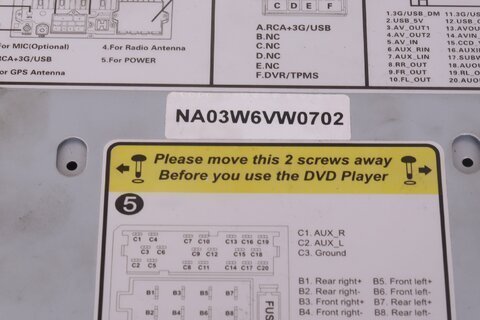 Autorádio - NA03W6VW0702