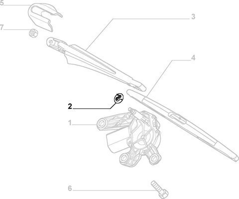 Krúžok zadného ostrekovača