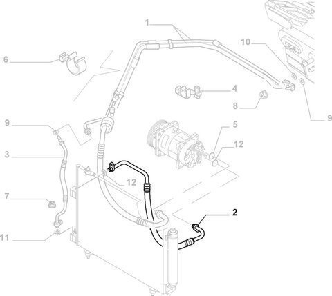 Hadice klimatizácia orig.