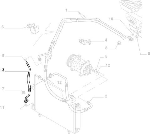Hadice klimatizácia orig.