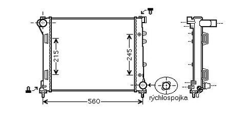 Chladič 1.3 MJTD (  -AC) 75hp orig.