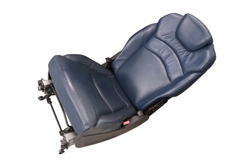 Sedačka 2/3. rady (ľavá/pravá) komplet modrá koža SED-403