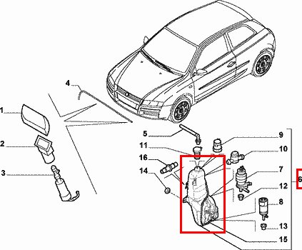 Nádobka ostrekovača orig