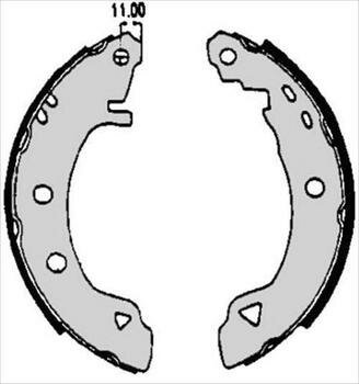 Brzdové obloženie zadnej