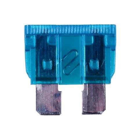 Poistka plochá 15 A (modrá)