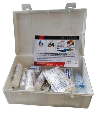 Autolekárnička plastový obal - obsah MDaS SR č. 206/2018 Zb.