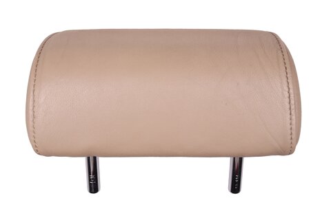 Hlavová opierka zadný stred béžová koža 4F0885975L9P9