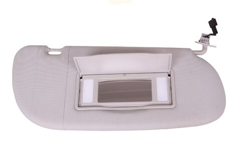 Slnečná clona s osvetleným zrkadlom pravá šedá 2000- 7M3857552J2F4