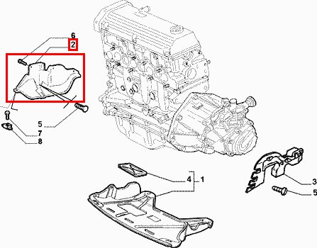 Kryt remenice spodnej