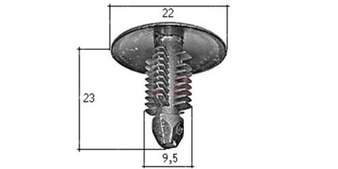 Plastová príchytka mäkká (10ks)