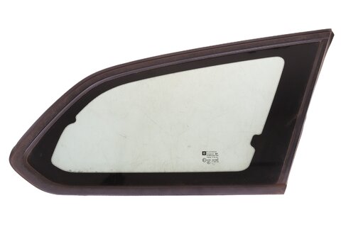 Sklo bočné zadné zelené pravé čierna lišta 13264958