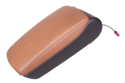 Loketní opěrka pro telefon kožená hnědá 4F0864245AE1KV