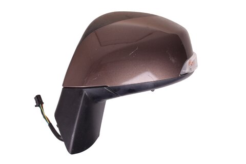 Ľavé spätné zrkadlo elektricky ovládané vyhrievané asférické elektricky sklopné s blikačom a teplotným čidlom pre lak - 10pinov