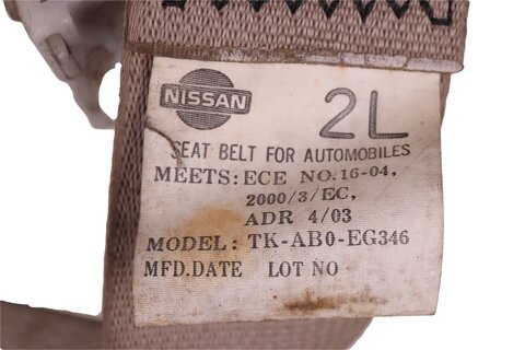 Bezpečnostní pás zadní pravý (béžový) 888448H701