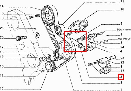 Napinák rozvodov orig.