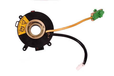 Volantový krúžok airbagu čierny konektor 2 piny (2 konektory)