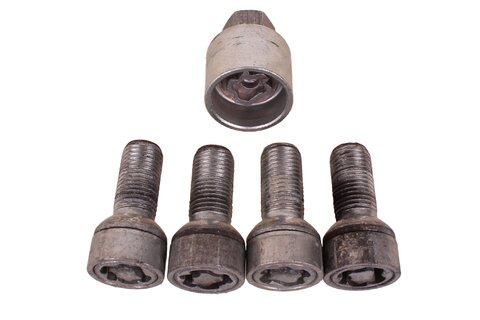 Bezpečnostné skrutky kolesa M14x1, 5x27 sada 5Q0698137