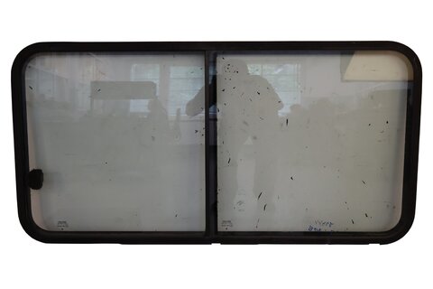 Okno pravé posuvné dvere zelené otváracie BUS 123 cm