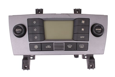 Panel ovládania kúrenia strieborný (automatická klimatizácia)