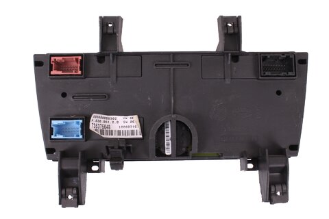 Panel ovládania kúrenia strieborný (automatická klimatizácia)