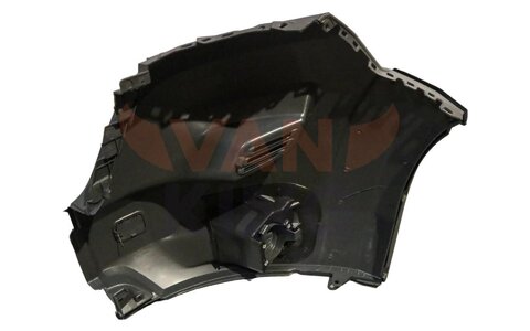 Roh predného nárazníka šedý pravý 2014- (s plastovými lemami)