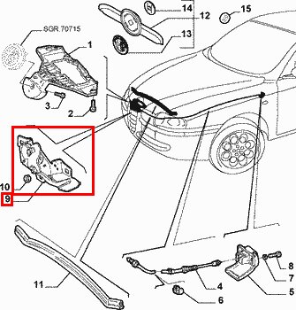 Zámok prednej kapoty -04