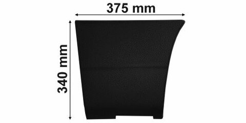 Lišta bočné za okolo - dlhý / stredný rázvor pravá P