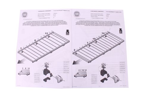 Strešný nosič (záhradka) 3745 mm
